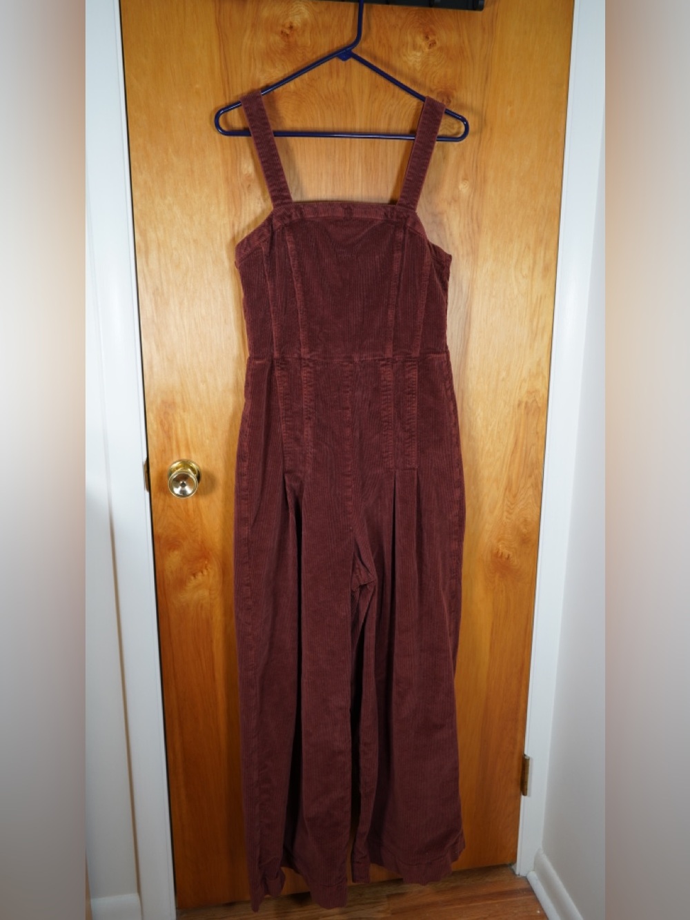 70s Bellbottom Corduroy Brown Jumpsuit Like New